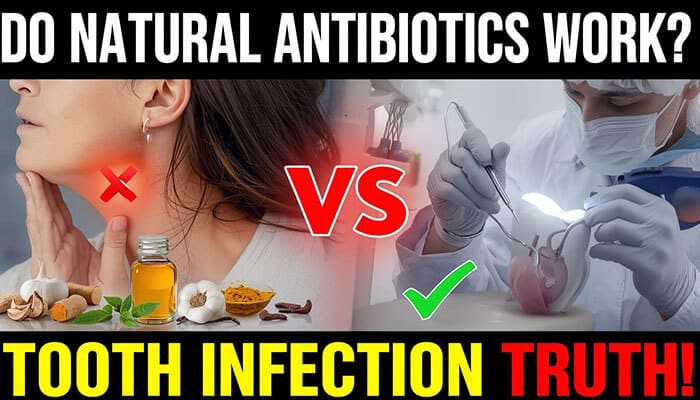 What Is the Strongest Natural Antibiotic for Tooth Infection? (Complete Guide) - finsurancebiz - Finsurancebiz What is the strongest natural antibiotic for tooth infection comparison showing garlic, clove oil, and natural remedies vs professional dental treatment for pain relief