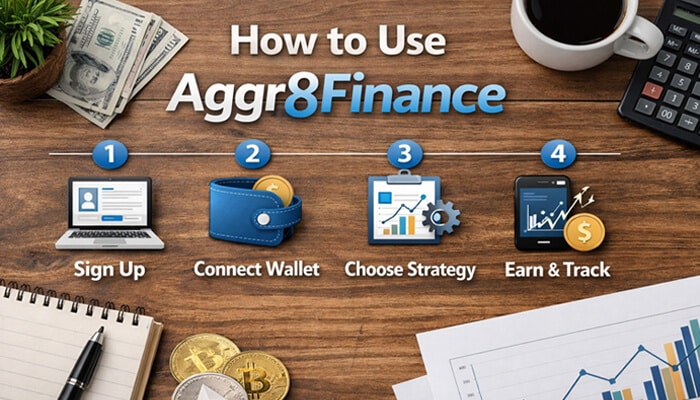 How to Use Aggr8Finance - Fin Surance Biz - Finsurancebiz Financial Updates Aggr8Finance in 2026: Steps to sign up, connect wallet, choose strategy, and track earnings.