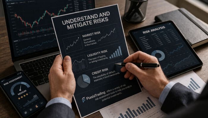 Understand and Mitigate Risks - Finsurance Biz - Finsurancebiz Investment Tips FtasiaTrading - Understanding and mitigating financial risks including market risk, liquidity risk, and credit risk. FtasiaTrading provides tools to assess and manage investment risks effectively for optimal returns in 2026.
