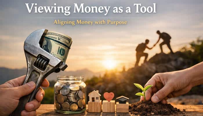 Viewing Money as a Tool - Finsurance Biz - Finsurancebiz BetterThisWorld Money emphasizes the role of financial resources as tools to empower individuals and create positive societal impact. The image depicts money aligned with purpose, showcasing a mix of physical currency, a growing plant, and symbolic representations of homes and hearts. By viewing money as a tool for growth, sustainability, and value-driven projects, BetterThisWorld Money fosters a future where finance is used to build long-term societal and environmental prosperity.