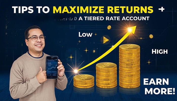 What Is A Tiered Rate Account? How It Works, Benefits & Examples - finsurancebiz - Finsurancebiz What Is a Tiered Rate Account tips to maximize returns with increasing savings and higher interest tiers illustration
