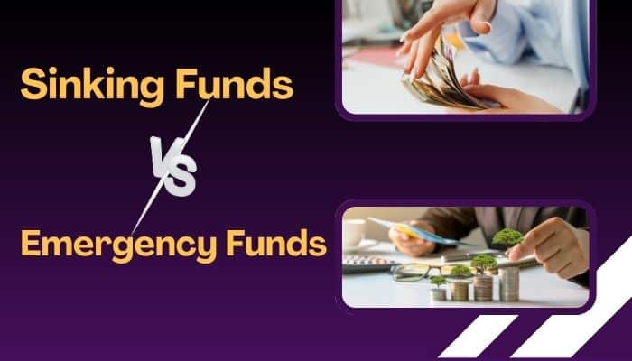 GoMyFinance.com Saving Money: 9 Ways to Cut Monthly Costs - finsurancebiz - Finsurancebiz Sinking Funds vs Emergency Funds comparison for GoMyFinance.com Saving Money showing planned savings and emergency cash management