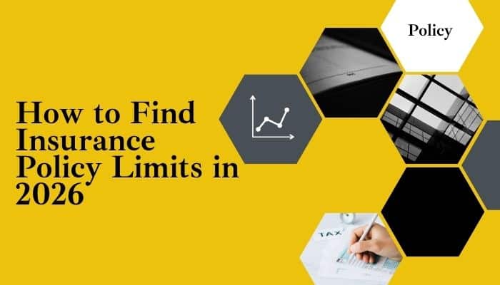 Insurance Liability Limits Search: How to Find Policy Limits in 2026 - finsurancebiz - Finsurancebiz Insurance liability limits search graphic explaining how to find insurance policy limits in 2026 with policy, business, and financial document visuals.