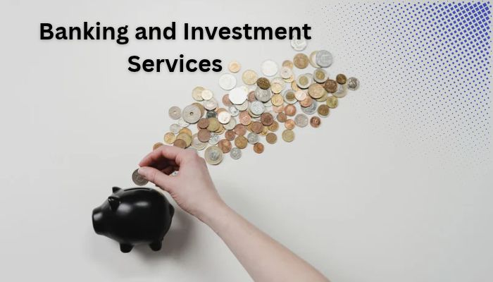 Finance Recruitment Agencies: Services, Benefits & Tips - finsurancebiz - Finsurancebiz Banking and investment services concept showing a hand placing coins into a piggy bank, representing finance recruitment in the banking sector.