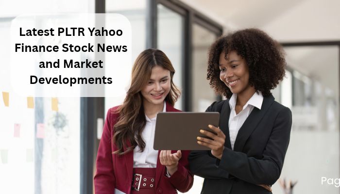 PLTR Yahoo Finance: Stock Price, News & Forecasts - finsurancebiz - Finsurancebiz PLTR Yahoo Finance stock news and market developments featuring two business professionals reviewing financial updates on a tablet.