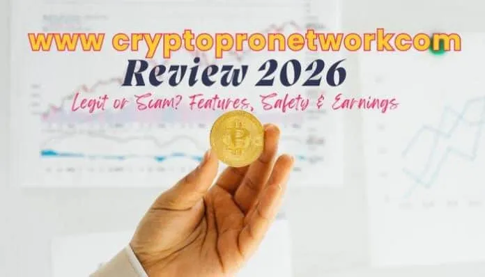 www cryptopronetworkcom review 2026 showing bitcoin concept with crypto charts and analysis background